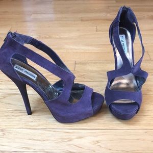 Purple Suede Steve Madden Heels